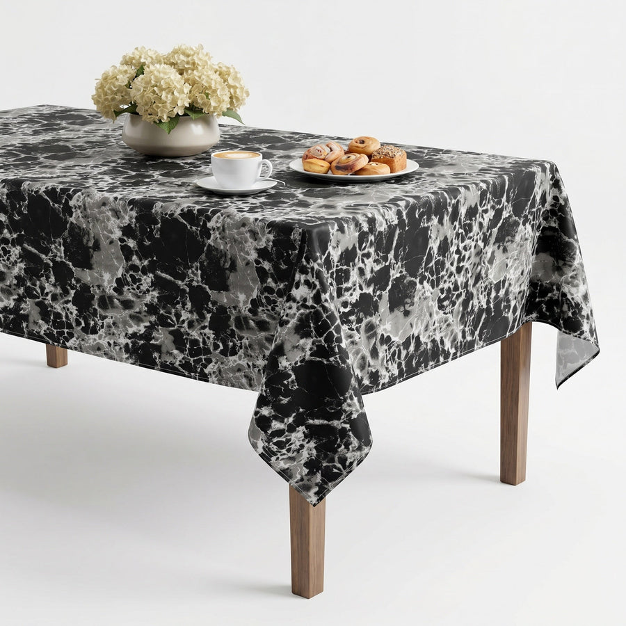 Granite Black Tablecloth