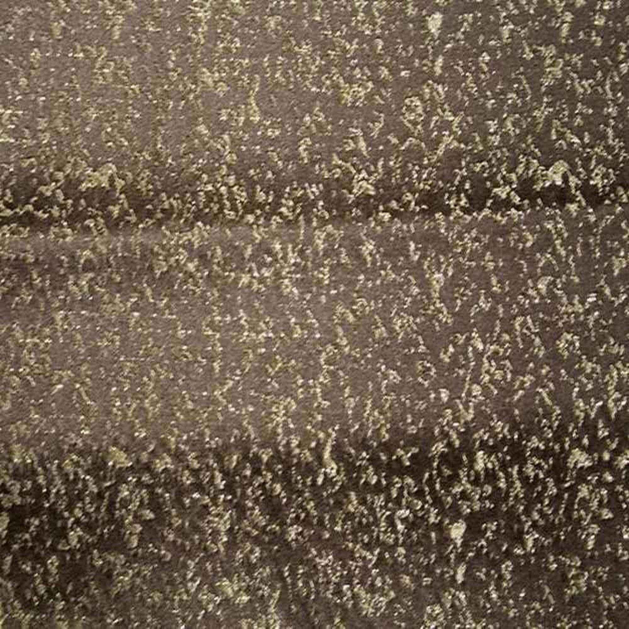 Brown Highlight Metallic Jacquard Fabric by the Yard - 110 Inch Wide