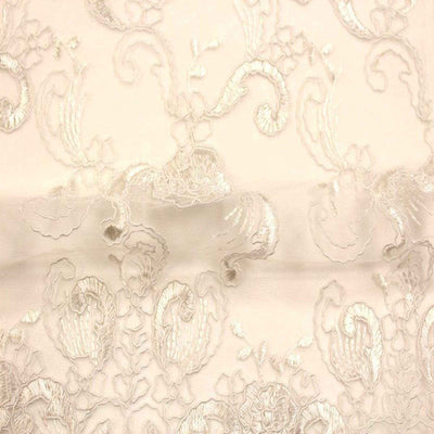Hilton Mesh Fabric – White