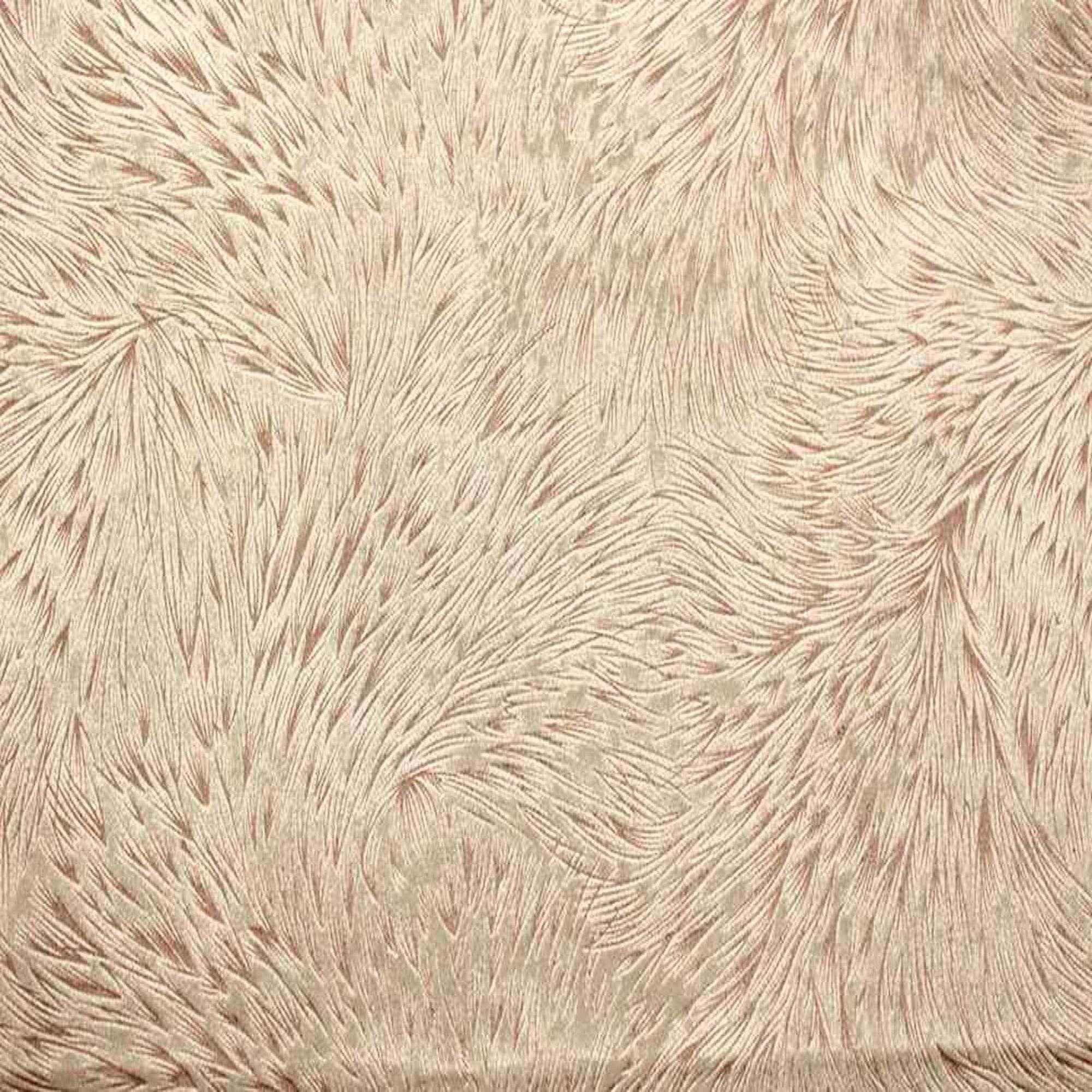 Oyster Huntsville Brocade Velvet Fabric by the Yard - 72 Inch Wide