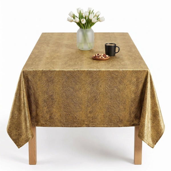 Hunter in Goldenrod, made up as a tablecloth