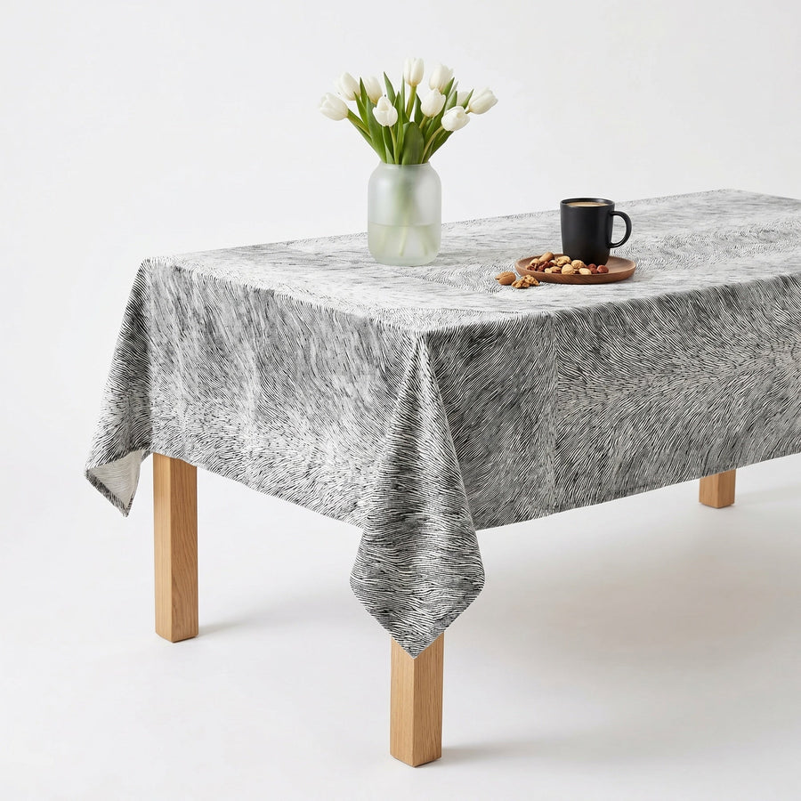 Hunter Natural Tablecloth