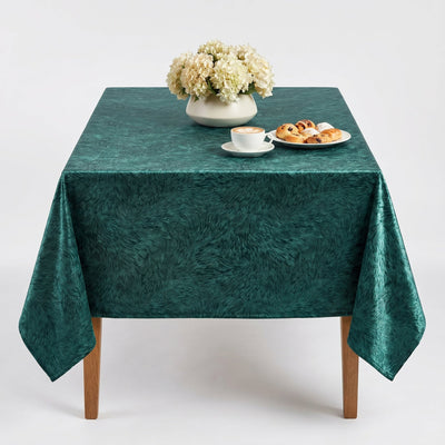 Huntsville Brushed Velvet Tablecloth – Forest