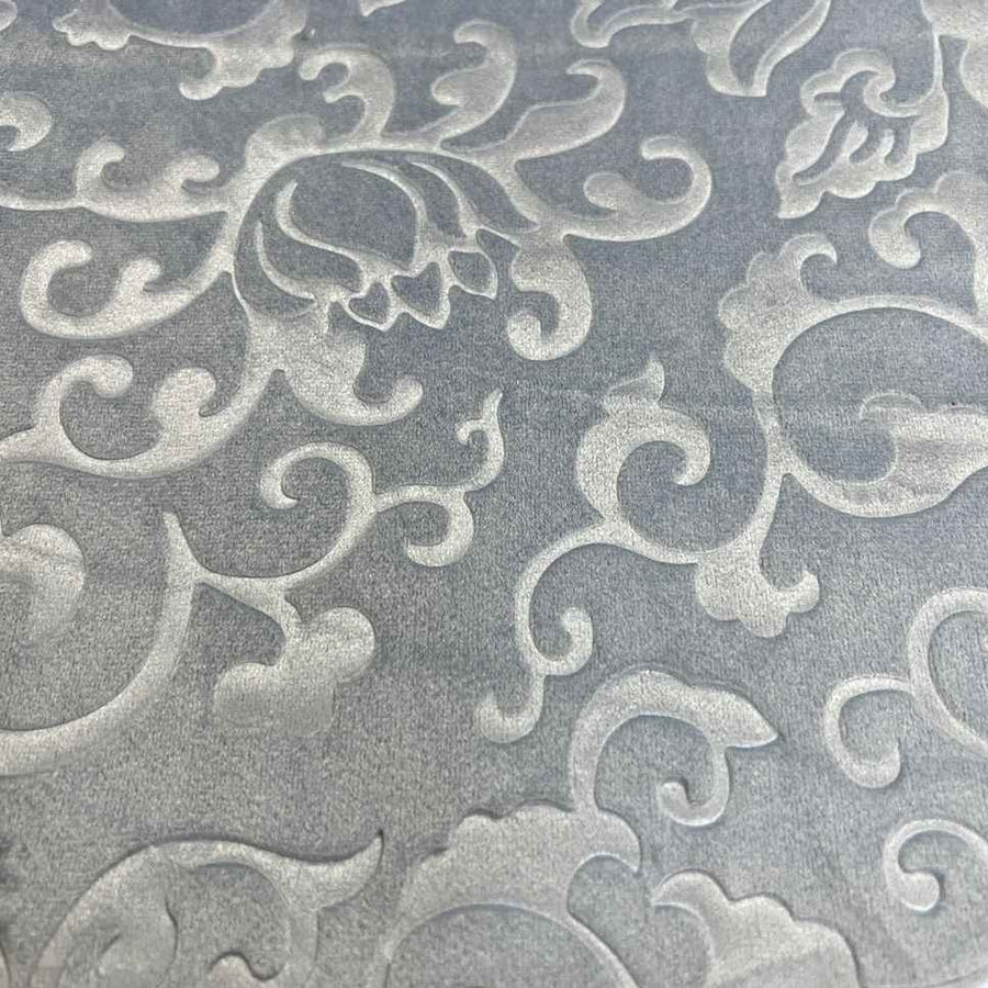 Ice Blue Vails Brocade Velvet - Custom Tablecloths