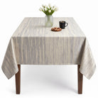 Inline Silver Tablecloth
