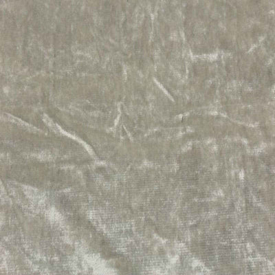 Shiny Crushed Velvet Fabric – Ivory