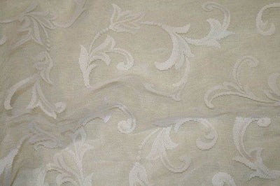 Lacey Fabric – White