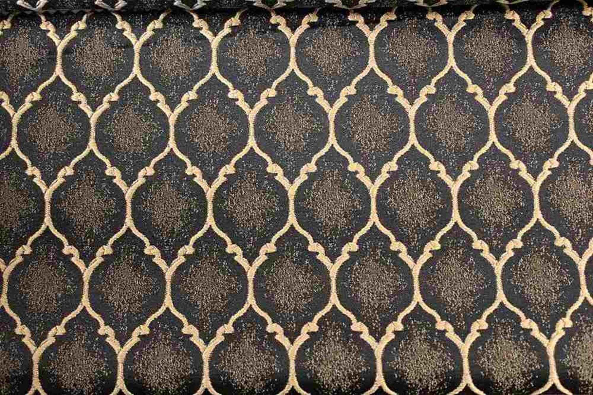 Onyx Ladino Jacquard Fabric by the Yard - 55 Inch Wide