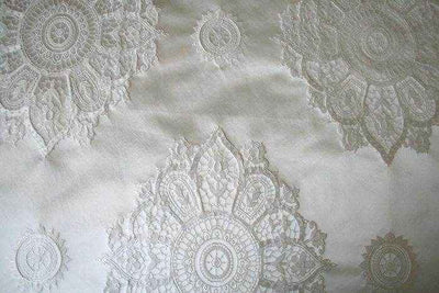 Laurier Jacquard Fabric – Snow White