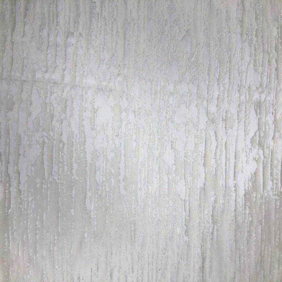 White Lanora Jacquard Fabric by the Yard - 118 Inch Wide