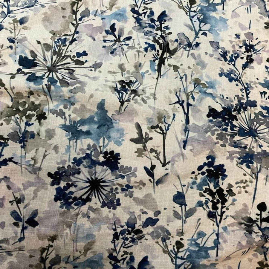 Mauve Lily Digital Print Fabric - Cotton Hand - 58 Inch. in Width Fabric by the Yard - 58 Inch Wide
