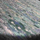 Aqua LYNN Jacquard Print Metallic Fabric by the Yard - 118 Inch Wide