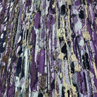 Plum LYNN Jacquard Print Metallic Fabric by the Yard - 118 Inch Wide