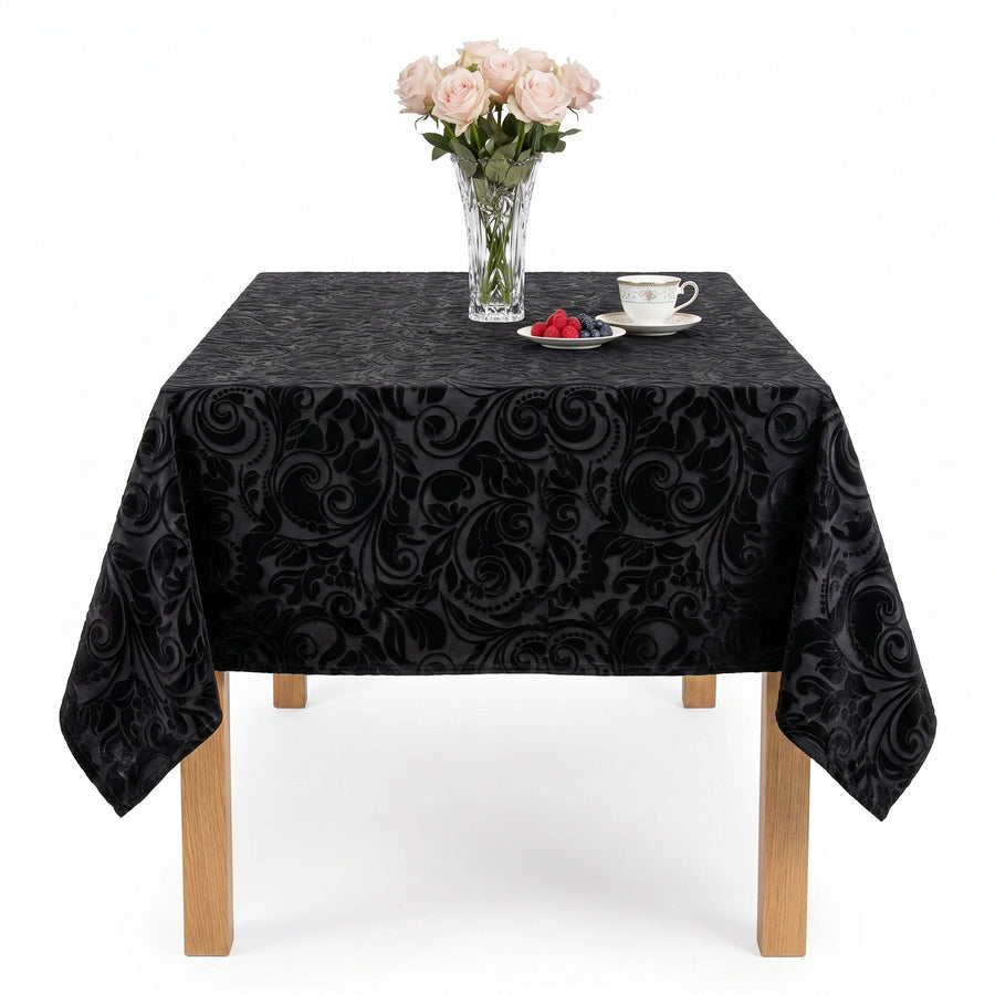 Lobby Black Tablecloth