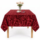 Lobby Burgundy Tablecloth