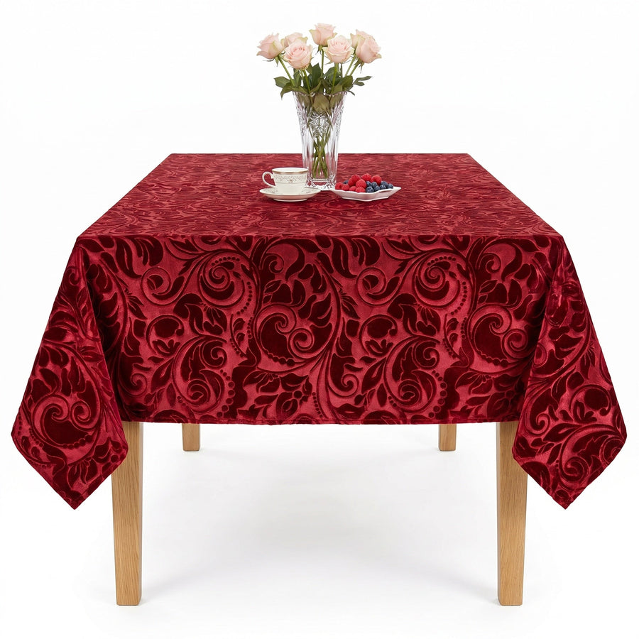 Lobby Burgundy Tablecloth