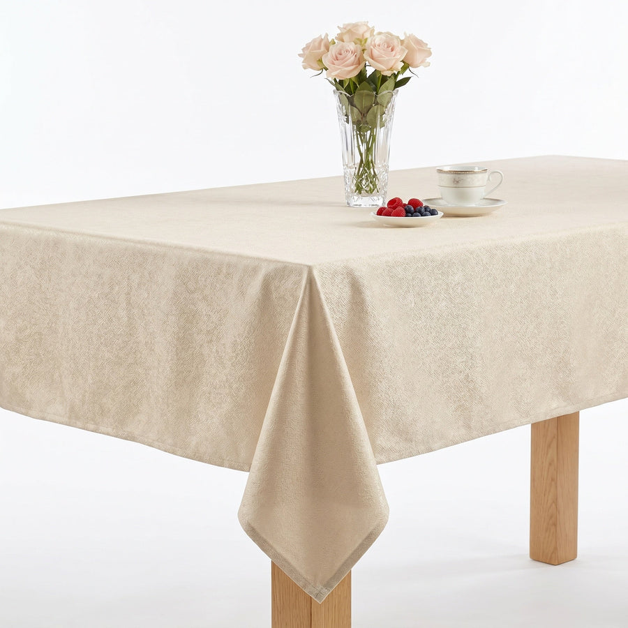 Luxurious Ivory Tablecloth
