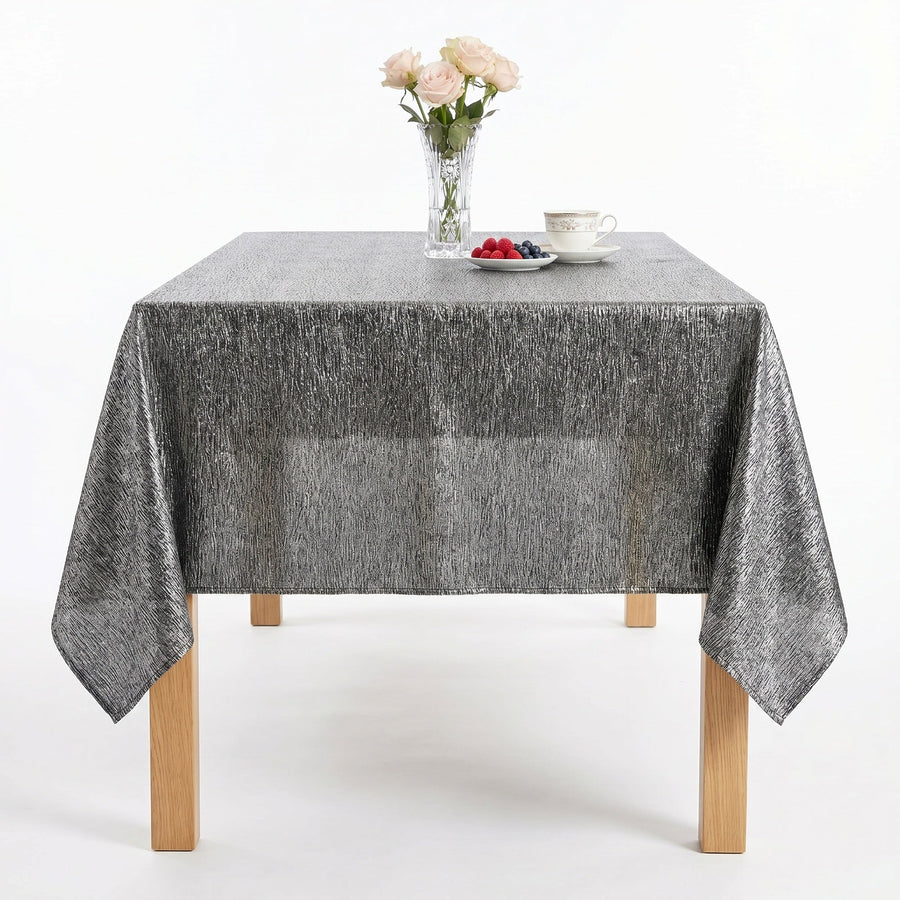 Luxurious Silver Tablecloth