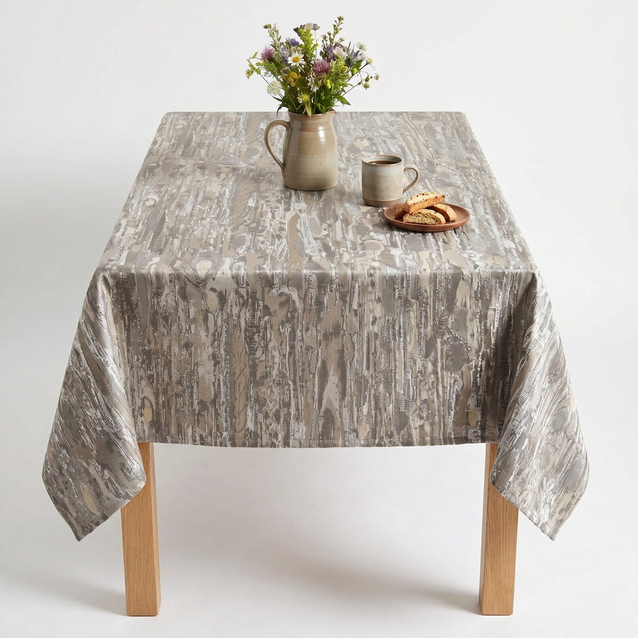 Lynn Silver Tablecloth