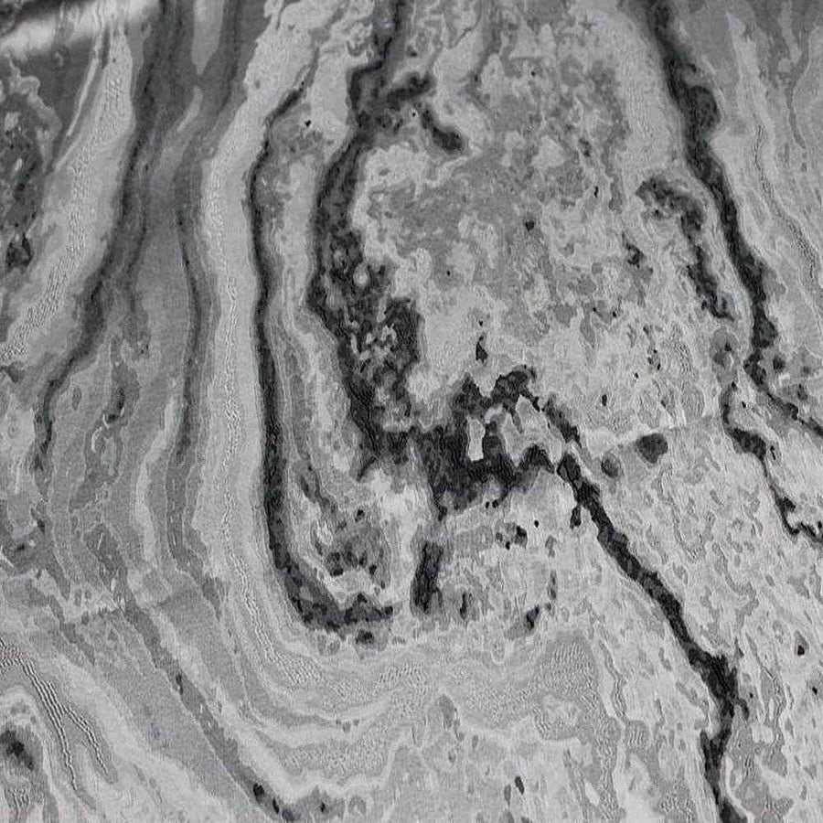 Onyx Mahwah Metallic Marbleized Fabric - 54 Inch. in Width Fabric by the Yard - 54 Inch Wide