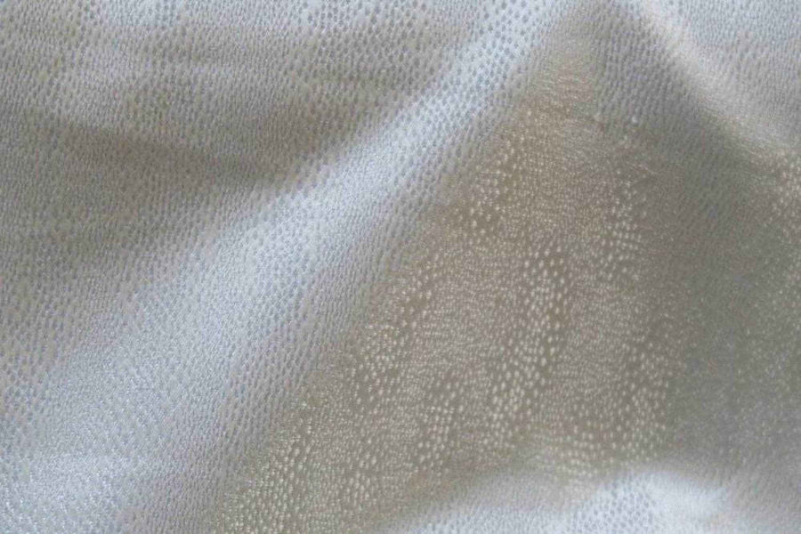 White Marisol Jacquard Fabric by the Yard - 58 Inch Wide