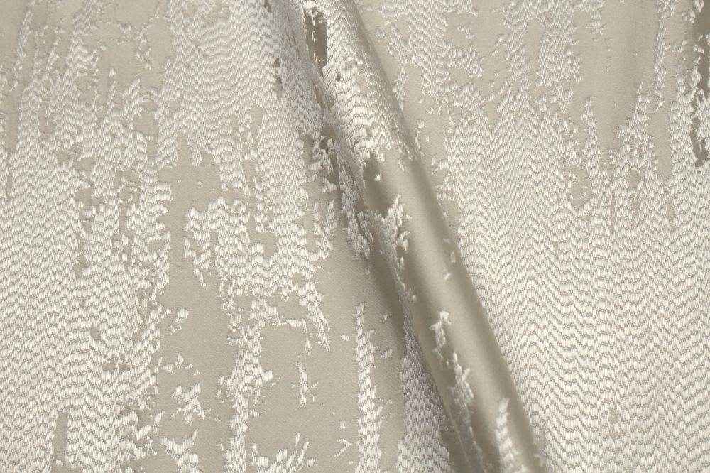 ivory MARMORE Jacquard Fabric by the Yard - 118 Inch Wide