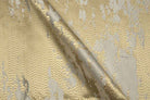 white-gold MARMORE Jacquard Fabric by the Yard - 118 Inch Wide