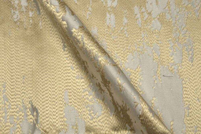 Marmore Jacquard Fabric – White Gold