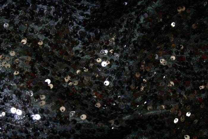 black Milton Taffeta Sequin Fabric by the Yard - 54 Inch Wide