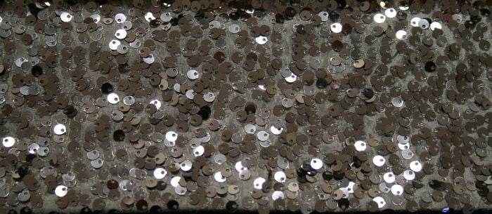gray Milton Taffeta Sequin Fabric by the Yard - 54 Inch Wide