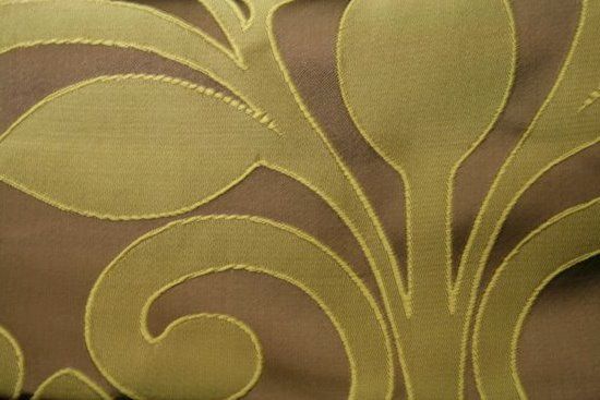 Rhonda in Avocado, made up as a tablecloth