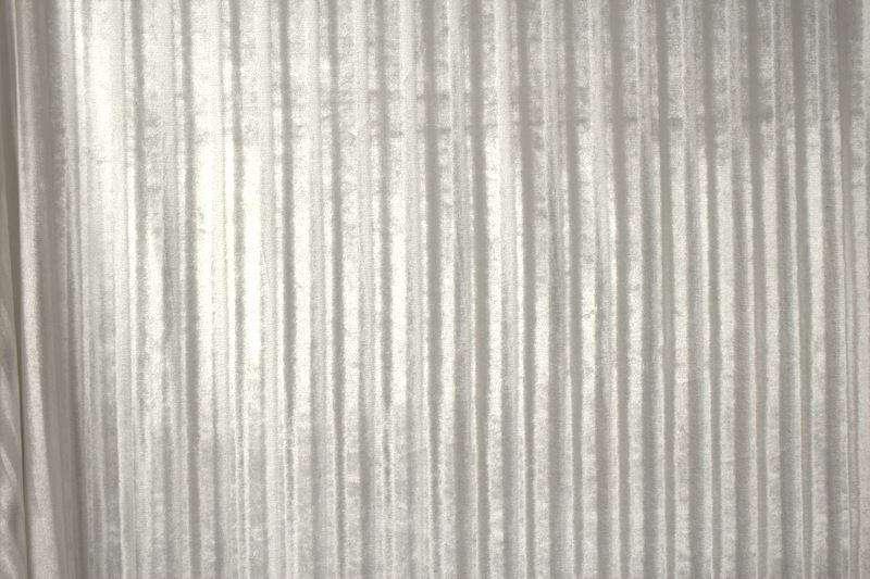 Shadow Stripe Crushed Velvet – White, texture detail