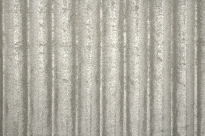 Shadow Stripe Crushed Velvet – Ivory, texture detail