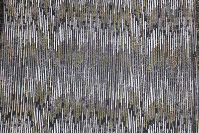 Colorado Stripe Jacquard Tablecloth – Silver/black