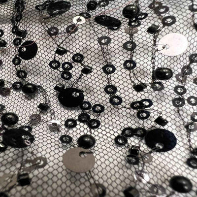 Tulle Mesh Fabric – Black