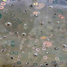 Silver Soft Tulle Mesh Fabric Heavily Embellished with Sequins Fabric by the Yard - 52 Inch Wide