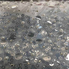 White Soft Tulle Mesh Fabric Heavily Embellished with Sequins Fabric by the Yard - 52 Inch Wide
