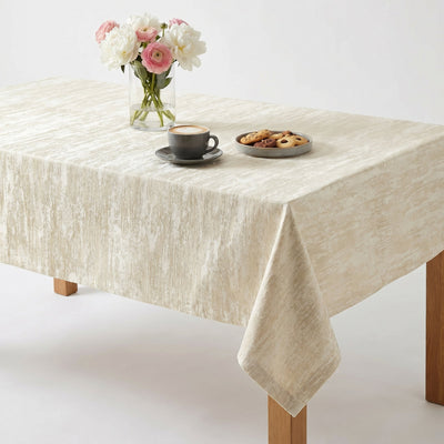 Misty Jacquard Tablecloth – Ivory