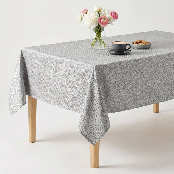 Mobile in Silver, made up as a tablecloth