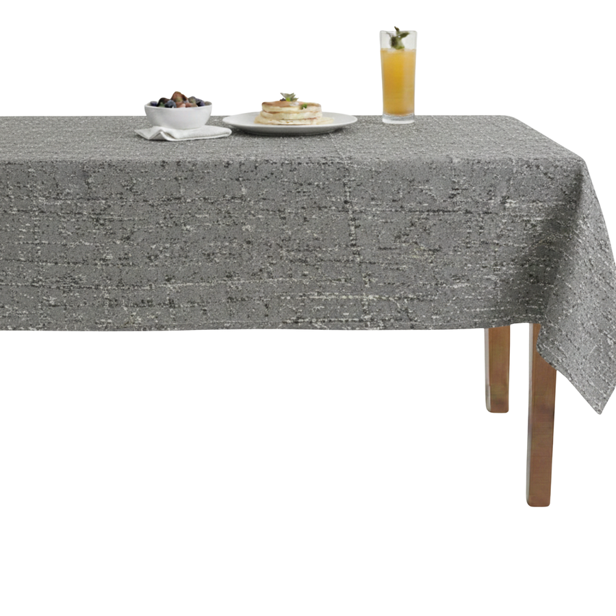 Mumbai Sparkling Jacquard Tablecloth – Gray