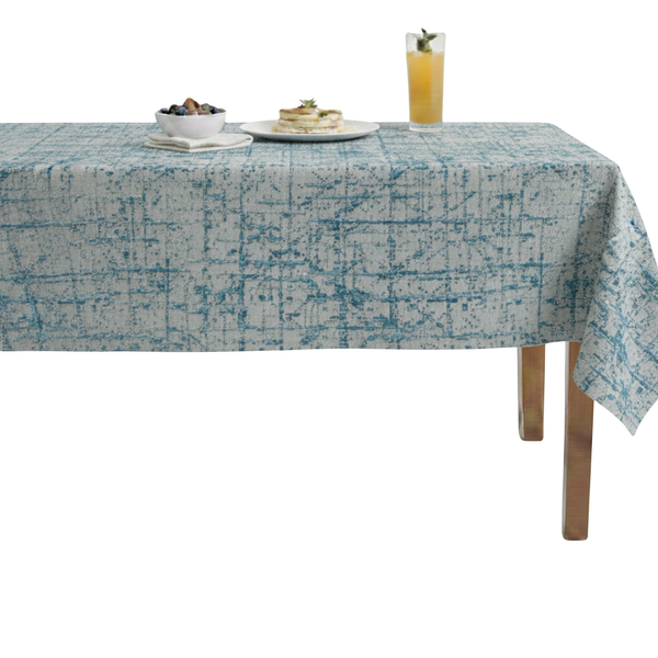 Mumbai in Blue, made up as a tablecloth