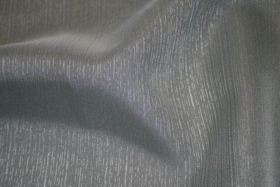 Silver Satin Fabric with a smooth texture and subtle sheen.