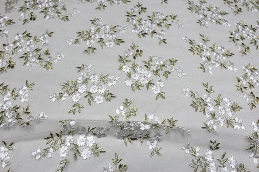 Nebraska Embroidered Lace Fabric – Burgundy
