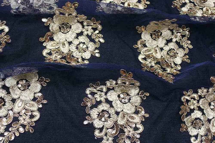 NEVELY Mesh Sequin Fabric, 54 Inch. in Width