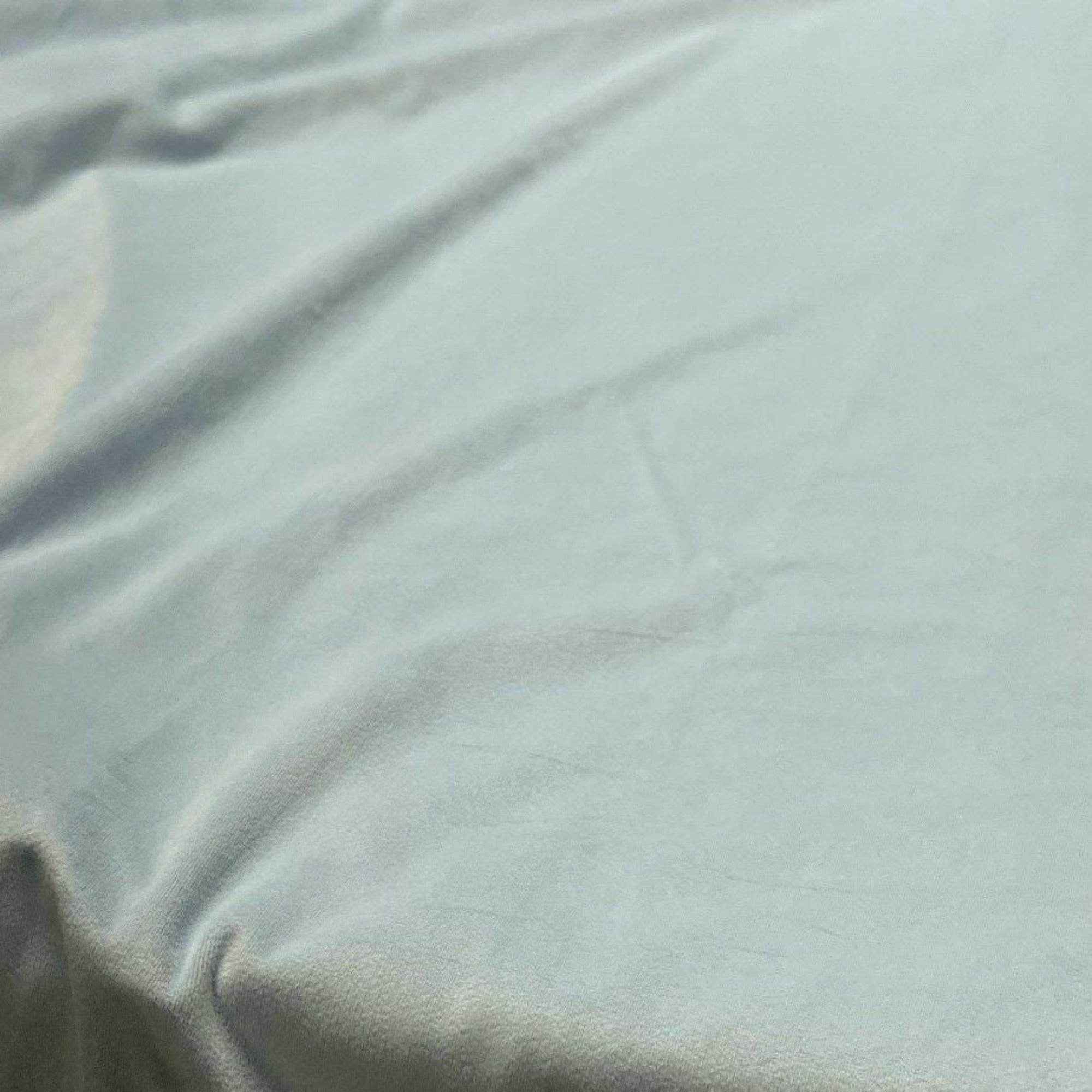 Baby Blue Soft Velvet Fabric by the Yard - 118 Inch Wide