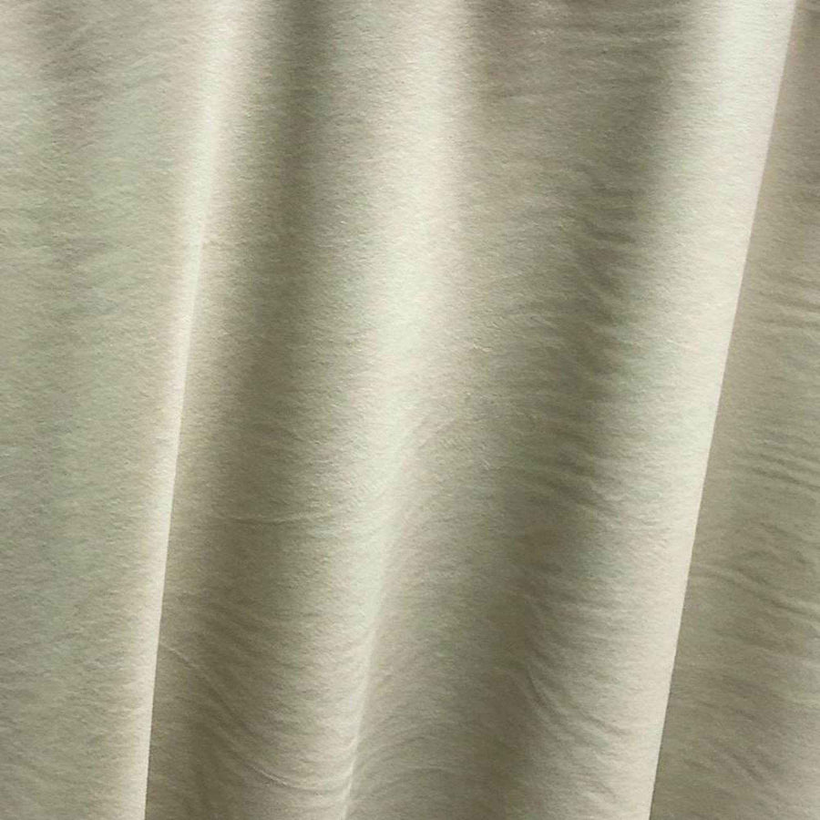 Ivory Soft Velvet Fabric by the Yard - 118 Inch Wide