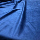 Navy Soft Velvet Fabric by the Yard - 118 Inch Wide