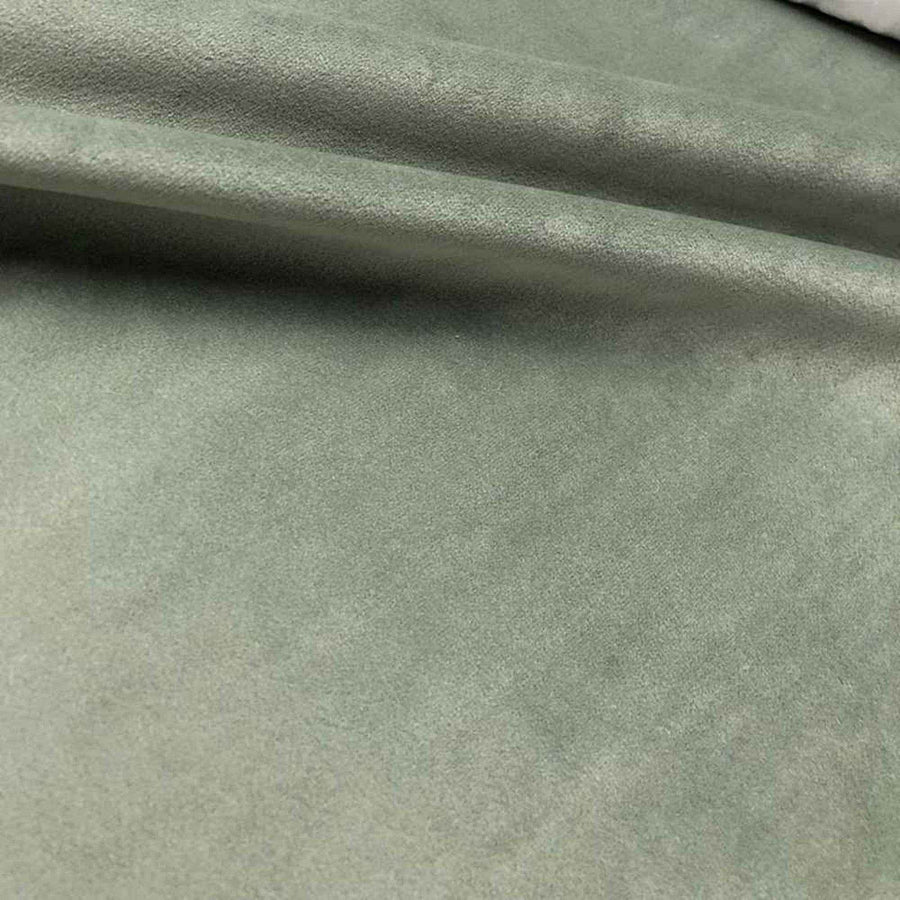 Soft Green Soft Velvet Fabric by the Yard - 118 Inch Wide
