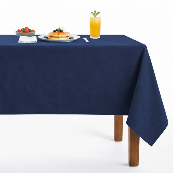Newport118 in Navy, made up as a tablecloth