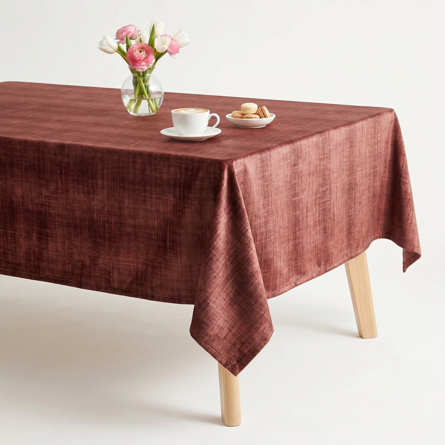 Newport Beach Burgundy Tablecloth